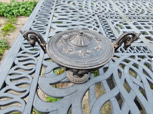 Antique french clock bronze - french,