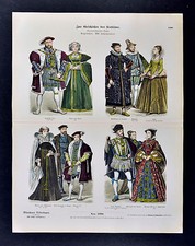 1880 Braun Costume Print 16th