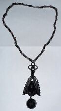 VICTORIAN WHITBY JET PENDANT