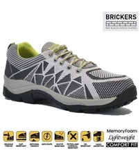 MENS SHOCK ABSORBING STEEL TOE CAP SAFETY WORK HIKER SHOES BOOTS TRAINERS SIZE 8