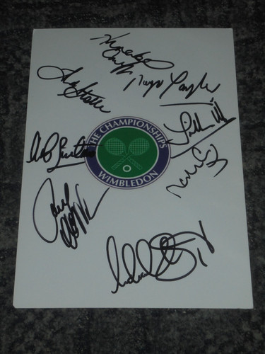 Wimbledon badge signed - signed, 8
