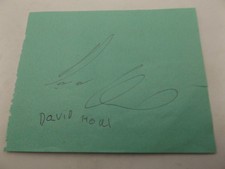5" x 4" AUTOGRAPH BOOK PAGE HAND SIGNED BY DAVID HOWE & PAUL HURRY - SPEEDWAY