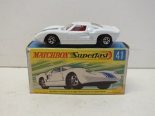 LESNEY MATCHBOX SUPERFAST NO41 FORD GT R/N6 EXC BOXED (L635)
