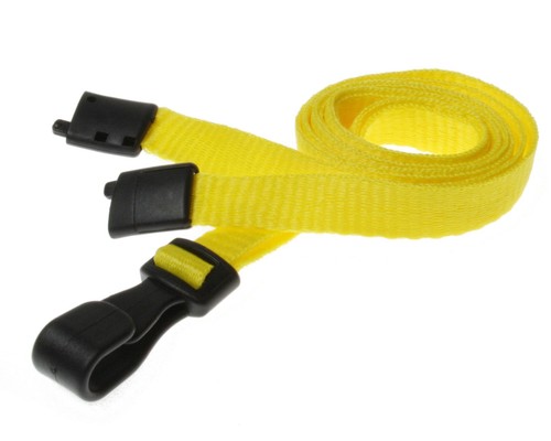 Yellow lanyard with plastic - lanyard,
