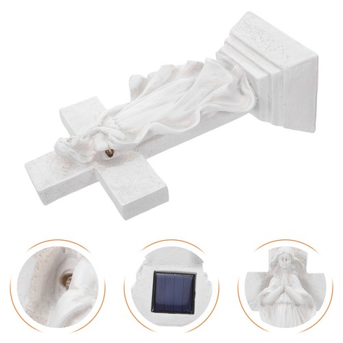 Grave solar cross lights - cross,