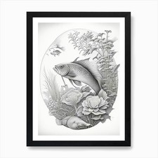 Tancho Koi Fish Haeckel Style