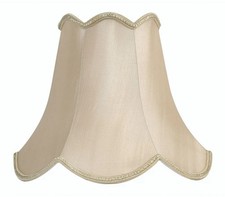 Lampshade Beige 16" Scallopped