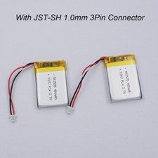 2pcs 3.7V 400mAh 1.48Wh Li-ion