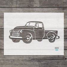 Vintage Truck STENCIL Wall Art
