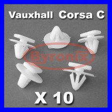 VAUXHALL CORSA C WHEEL ARCH WING TRIM CLIPS PLASTIC FASTENERS