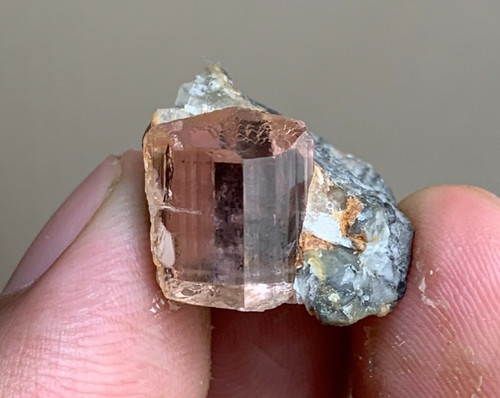 Imperial topaz crystal - topaz,