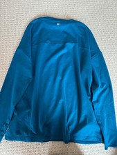 Sweaty Betty teal blue eco therma high neck running sweatshirt Size S BNWT