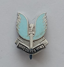 Who Dares Wins SAS Wings Enamel Lapel Pin Badge.    PB1-66