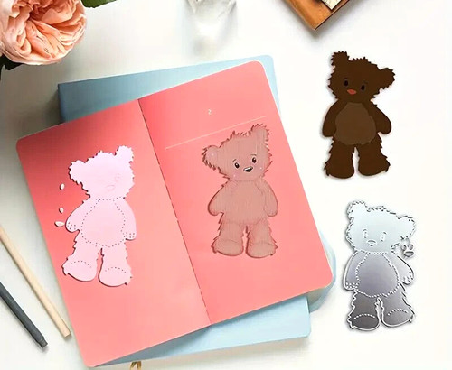 Cute teddy bear metal - bear,