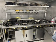 Asian / Chinese Wok Cooker 12 Burner with 2 Oven & Spice  Rack Commercial Burner