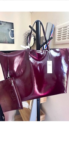 Mark spencer burgundy faux - &,