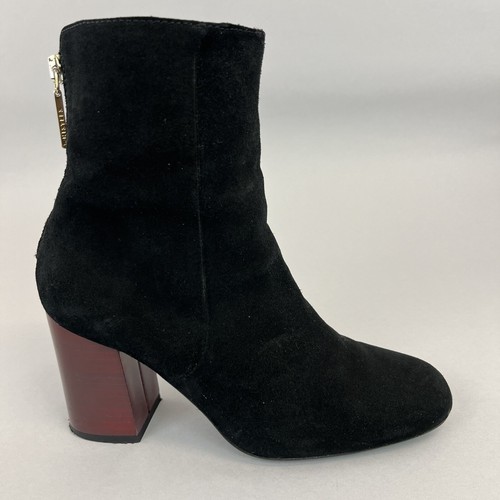 Whistles black leather suede - black,