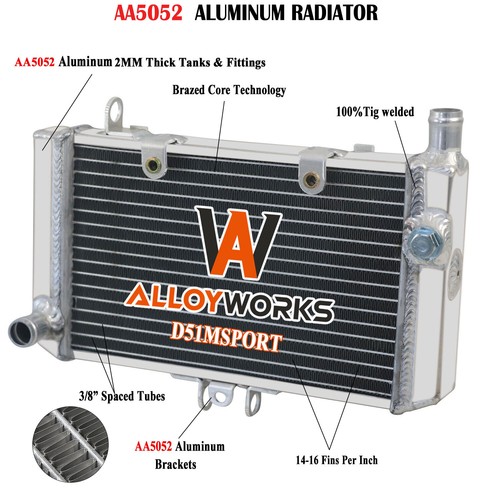 Aluminum radiator fits - aluminum,