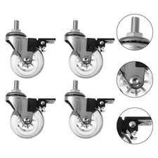 4 Pcs Caster Carts Crib Wheel Furniture Universal Casters Accessories