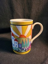 Beautiful Art Deco Style Dunoon Mug by Jane Brookshaw Made In Scotland VGC