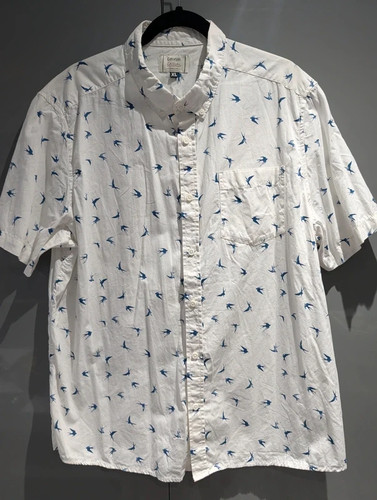 George mens white swallow bird - white,