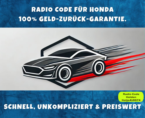 Honda radio code pin - /,