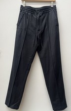 Y-3 Yohji Yamamoto Adidas Single Pleat Black Trousers Size Small Drawstring