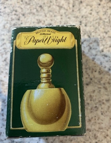 British brass paperweight - british,