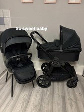Oyster 3 pram in pixel - black - with carrycot 