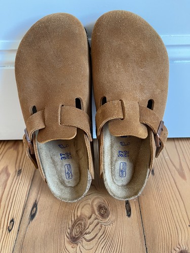 Birkenstock boston suede brown - suede,