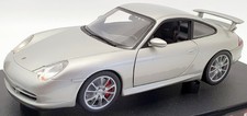 Hot Wheels 1/18 Scale Model Car C2590 - Porsche GT3 - Silver