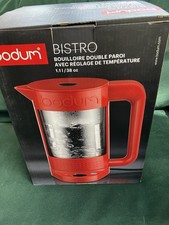 Bodum Bistro Double Wall Kettle 1.1L Red