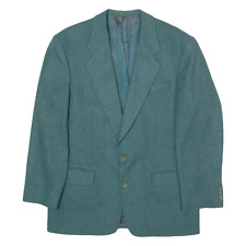 PKZ EXECUTIVE Mens Blazer Jacket Green Wool Houndstooth L