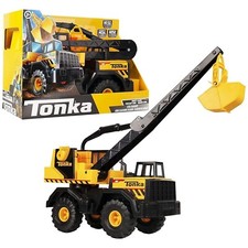 Tonka Steel Classics Toughest Mighty Crane Construction Truck Toy - Multicolour