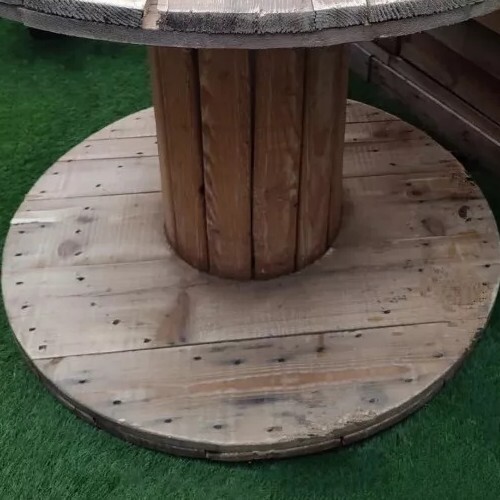 Reclaimed wooden cable reel - reclaimed,