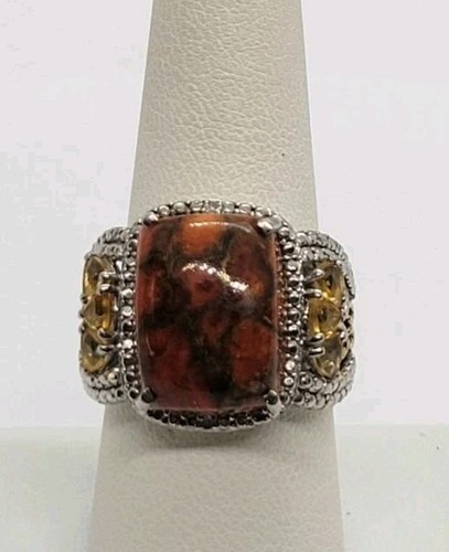 Sts 925 sterling - silver, orange