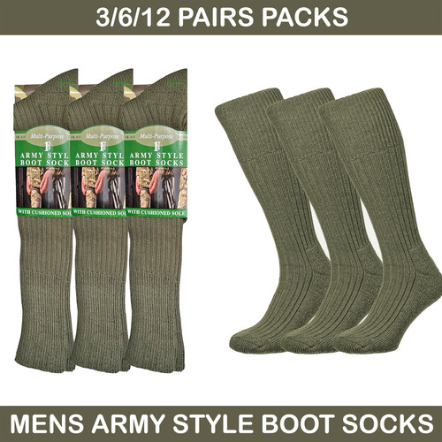 Mens army socks - army, thermal