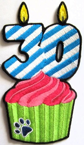Pawprint badge celebrating - pawprint,