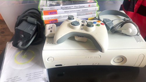 Microsoft xbox 360 white pal - microsoft,