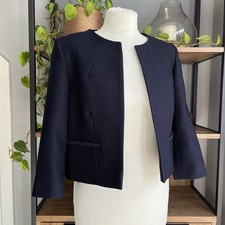 Phase Eight Valetta Jacket 12 Navy Textured Bolero Cropped Occasion Unworn