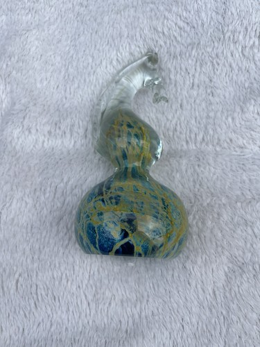 Glass seahorse paperweight - seahorse,