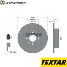 2x BRAKE DISCS 92125403 FOR