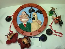 wallace and gromit floating bath plugs shaun the sheep +2 gromit  1989 & clock97