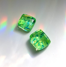 Two Uranium Glass Hand-Made