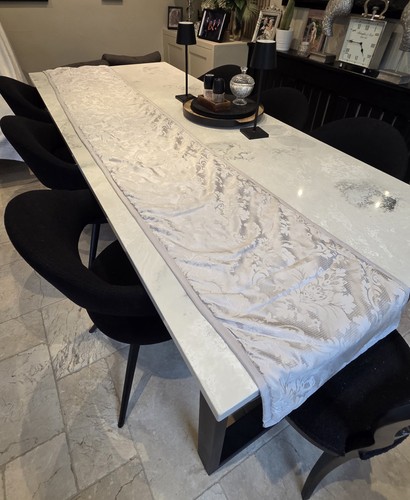 Silver grey bed table - silver,