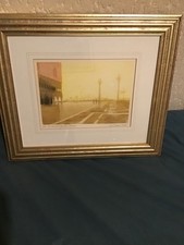 a oak gild framed ecting origanal signed limited edition brien d.baker venice st