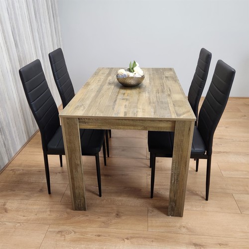 Dining table and chairs - table,