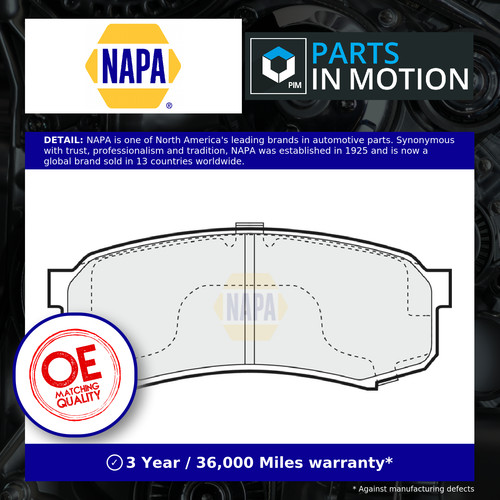 Brake pads set fits - brake,
