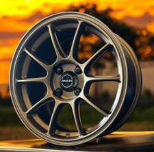 15" Bronze SR-9 Alloy Wheels Fits Bmw 1502 1602 1802 E21 E30 Retro Mesh 4x100