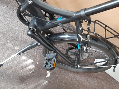 Dawes black jack folding bike - black,